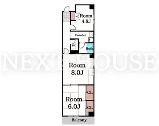 ローズコート【303号室】の間取り