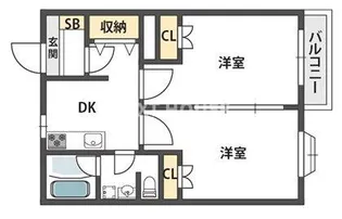 ハイツエルム【2階】の間取り