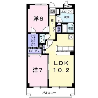 レ・プレジ−ル【402号室】の間取り