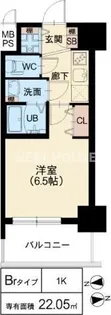 スプランディッド阿倍野【10階】の間取り
