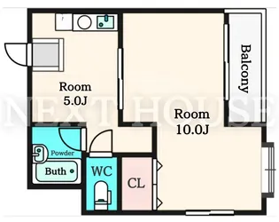 JJBASE西加賀屋【3階】の間取り