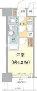 エスリード長居公園PARK AVENUE【1504号室】の間取り