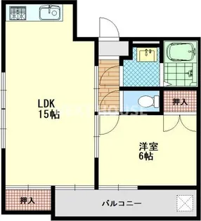 ウィステリア墨江【107号室】の間取り