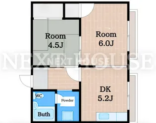 太平マンション8号館【307号室】の間取り