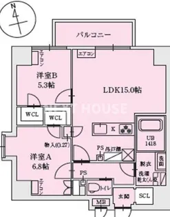 LEGALAND+ABENO SANMEICHO【7階】の間取り