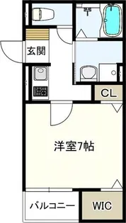 ヴェルメゾン加美東【203号室】の間取り