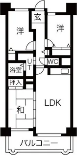 サワー・ドゥ住之江公園【1105号室】の間取り