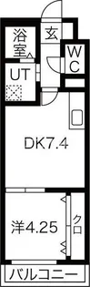 パークス住之江【3階】の間取り