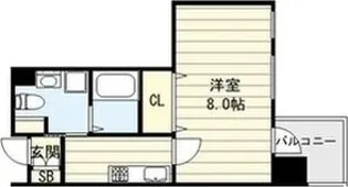 ベリーウェル阿倍野【0506号室】の間取り