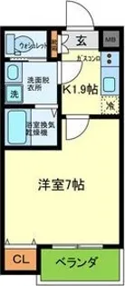 H-maison加美正覚寺Ⅷ【104号室】の間取り