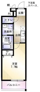 フジパレス阪南町Ⅲ番館【102号室】の間取り