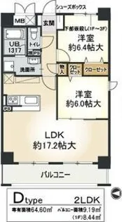 LAVIS(ラヴィ)【101号室】の間取り
