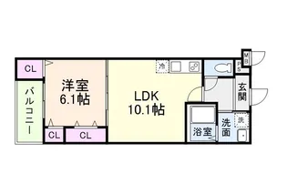 フジパレス エン Ⅲ号館【205号室】の間取り