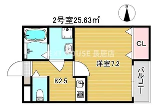 Acht HIK Residence 南住吉【102号室】の間取り