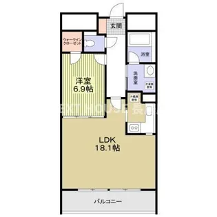 船場ミッドキューブ【7階】の間取り