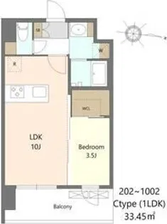 Alivis三国本町【3階】の間取り