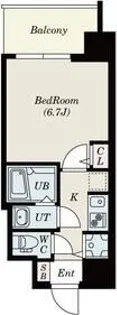 S-RESIDENCE新大阪Ridente【6階】の間取り