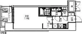 S-RESIDENCE大阪同心【806号室】の間取り