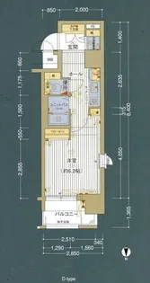 プレサンス大手前パークサイドⅡ【2階】の間取り