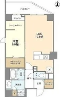 Elysion天王寺【501号室】の間取り