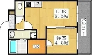 シスイル平野【203号室】の間取り