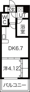 Choei65 プレジオ中津【302号室】の間取り