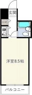 朝日プラザ西天満【1102号室】の間取り