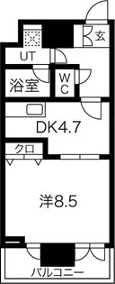 エイペックス梅田東II【4階】の間取り