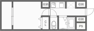 サウスガーデン南森町【2階】の間取り