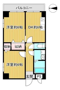 村上ハイツ【401号室】の間取り
