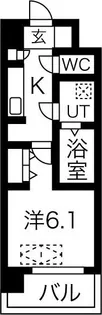 スプランディッド新大阪DUE【5階】の間取り