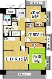 パークハイム南加賀屋【3階】の間取り