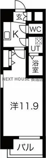 THE MUSIC COURT【801号室】の間取り