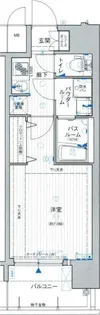 ジュネーゼロイヤルレジデンス梅田東【6階】の間取り