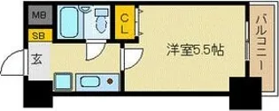 エスリード北梅田第2【803号室】の間取り