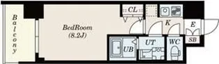 S-RESIDENCE阿波座WEST【2階】の間取り