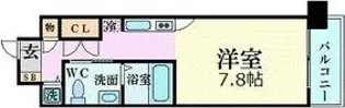 エスリード御堂筋梅田【4階】の間取り