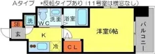 エスリード新梅田ノースポイント【722号室】の間取り