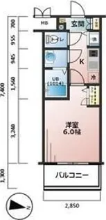 プレサンス新大阪ヴィガ【5階】の間取り