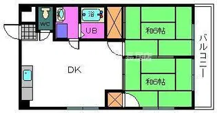 コーポ朋栄【102号室】の間取り