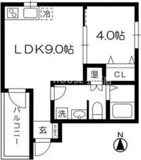 パレス沢ノ町Ⅱ番館【2101号室】の間取り