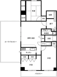 カステッロはなふさ長居【704号室】の間取り