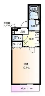 フジパレス山之内Ⅶ番館【102号室】の間取り