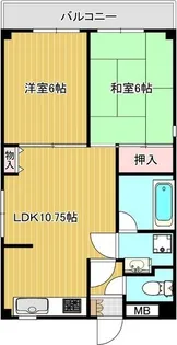 ルネサンライズHORIMOTO【4A号室】の間取り