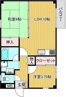 ルネサンライズHORIMOTO【3階】の間取り