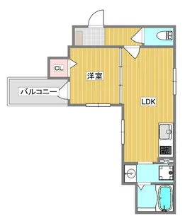 HALIOS RESIDENCE【201号室】の間取り