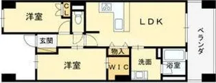 ザ・ランクス東住吉中野【1304号室】の間取り
