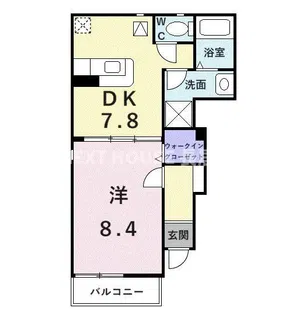 リバーサイドTSUMURA2【101号室】の間取り
