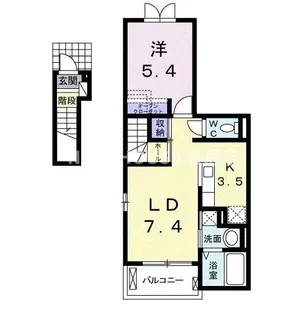 プラザ九源Ⅱ【206号室】の間取り