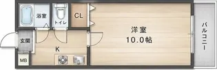 サンパティー白姫【402号室】の間取り